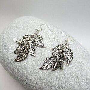 Leaf dangle earrings